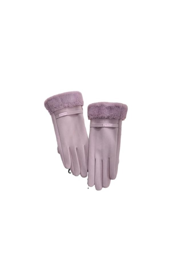 SMED Gants Chauds pour Femmes avec écran Tactile en Velours Gants résistants au Froid pour Le Cyclisme en Plein air et Les vé