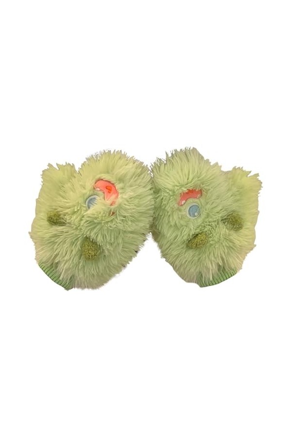 OuB142 Gants dhiver épais en laine tricotée pour femme Motif grenouille, Vert, taille unique