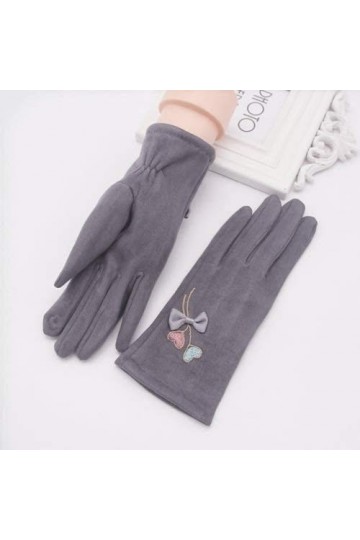 ZHLFDC Mitaines de Femme, épaissie, et Chaud Automne Gants dhiver, équitation dextérieur, Gants de Conduite, Matériel Coton