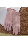 Nuoyazou Mitaine respirante extensible pour femmes Écran tactile Gants de protection solaire Gants de protection solaire dex