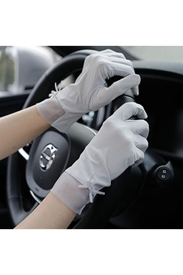 Yoaodpei Trams détanchéité dété, gants résistants aux UV, conduite, soleil-soleil, gant de doigt antidérapant, printemps fé