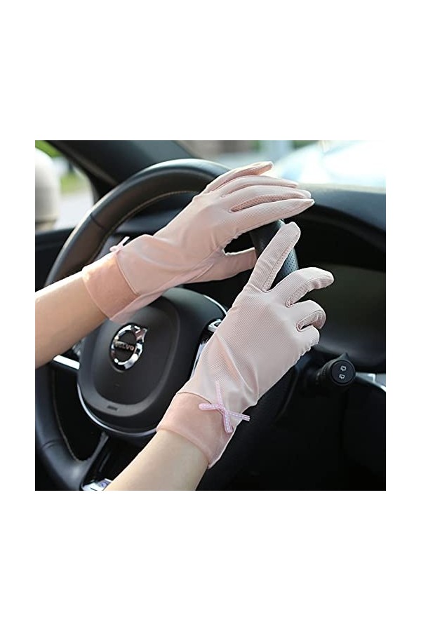 Yoaodpei Trams détanchéité dété, gants résistants aux UV, conduite, soleil-soleil, gant de doigt antidérapant, printemps fé