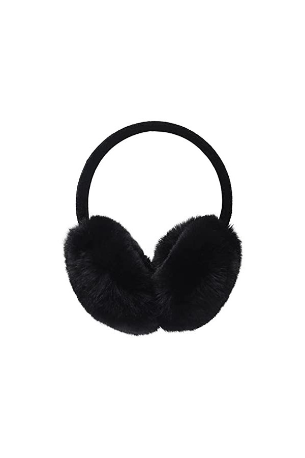 GLAITC Couvre-oreilles,Cache-oreilles en Peluche Pliable,Chauffe-oreilles Hiver Chaud Couvre-Oreilles Earmuffs Réglables Doux