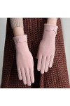 LUOXUEFEI Gants Automne Hiver Gants pour Femmes Chaud Broderie Écran Tactile Gants Dames Conduisant des Mitaines Minces
