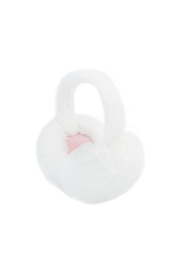 SEYUFN Cache Oreilles Femme Pliables Cache Oreille Fourrure Pelucheux dHiver Cache-Oreilles Fille Chauds Chauffe-Oreilles Do