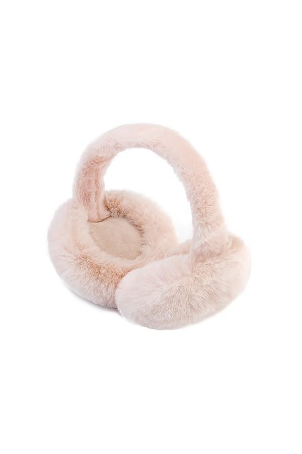 SEYUFN Cache Oreilles Femme Pliables Cache Oreille Fourrure Pelucheux dHiver Cache-Oreilles Fille Chauds Chauffe-Oreilles Do