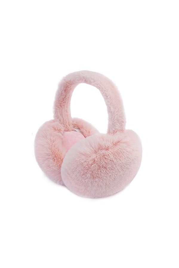 SEYUFN Cache Oreilles Femme Pliables Cache Oreille Fourrure Pelucheux dHiver Cache-Oreilles Fille Chauds Chauffe-Oreilles Do