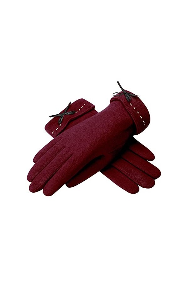 XAMIO Gants Dhiver Pour Femmes Mitaines Thermiques À Écran Tactile Doublure En Laine Chaude À Double Couche Pour Le Ski De P