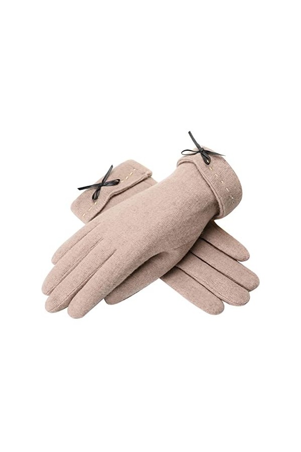 XAMIO Gants Dhiver Pour Femmes Mitaines Thermiques À Écran Tactile Doublure En Laine Chaude À Double Couche Pour Le Ski De P