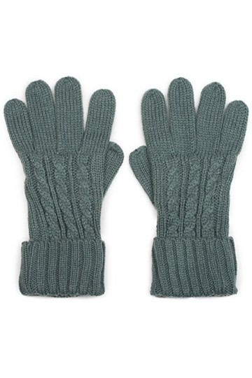 styleBREAKER gants chaud avec motif tressé et double collerette, gants dhiver tricotés, femme 09010009, couleur:Gris