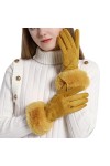 Keepwin Gants créatifs pour femme - Gants épais et chauds pour lhiver - Moufles chauffantes pour femmes par temps froid, a, 