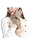 Keepwin Gants créatifs pour femme - Gants épais et chauds pour lhiver - Moufles chauffantes pour femmes par temps froid, a, 