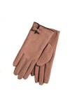 YARKIM Gants dhiver chauds en cuir léger pour femme, rose pâle, taille unique