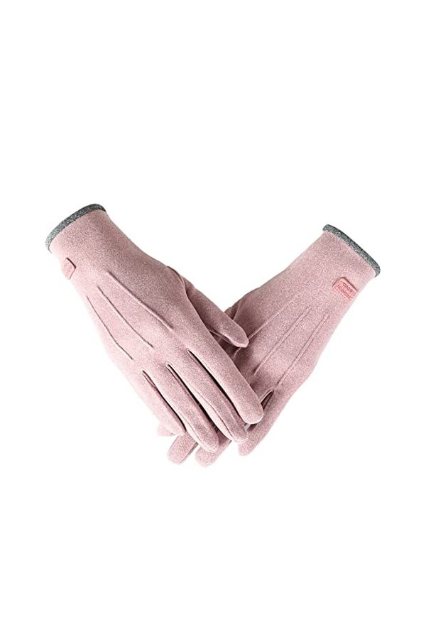 XAMIO Gants Thermiques for Femmes, Gant dhiver À Écran Tactile Mince, Chaud Et Doux, for Moufles Cyclisme Biking Course À Pi