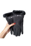 SMED Gants de Cyclisme pour Femmes, épais, résistants au Froid, Chauds, en Velours, Coupe-Vent, en Coton, pour écran Tactile,