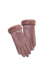 SMED Gants Chauds pour Femmes Chaton brodé en Velours Allemand Plus épaississement de Velours écran Tactile Anti-Froid pour v