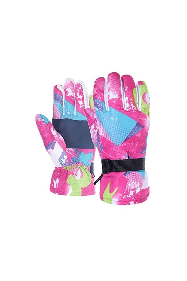 Gants dhiver dextérieur pour adultes et femmes - Gants de ski doux pour patinage à neige - Coupe-vent - Gants de ski chauds