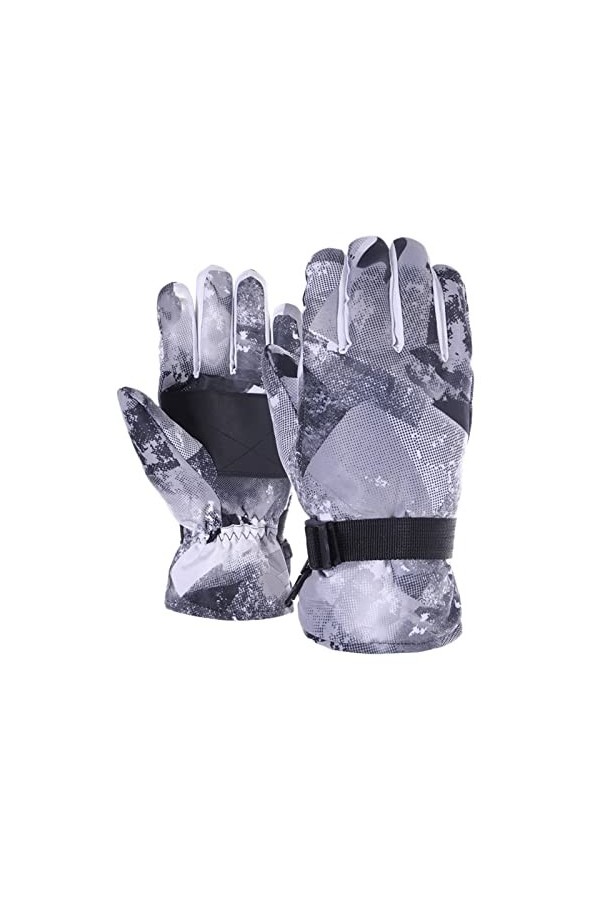 Gants dhiver dextérieur pour adultes et femmes - Gants de ski doux pour patinage à neige - Coupe-vent - Gants de ski chauds