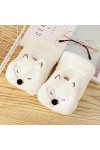 Liyinco Gants sans Doigts en Peluche Animal Mignon dhiver, Gants sans Doigts Chauds pour Femmes, Gants sans Doigts Chauds po