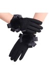 Allbestop Gants Chauds Hiver Automne Epais Mitaines,Gants De Soie Femme Gants Chauffants Moufles Femme Hiver Chaud Beer Mitte