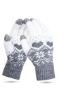 KQueenStar Direct Gants pour écran tactile pour femme – Gants dhiver thermiques tricotés chauds pour femme – Gants de neige 