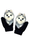 Mizily Gants pour femme - Moufles - Cartoon - Gants dhiver - Gants de cyclisme - Multicolore - 22cm