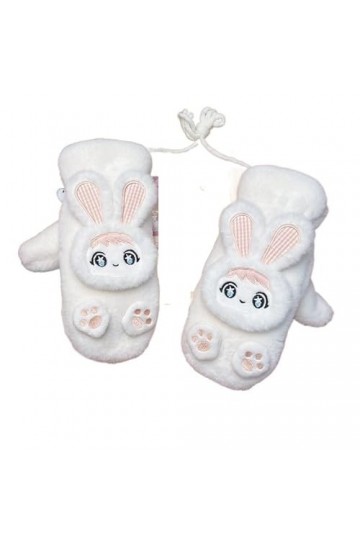 QLSWZC gants hiver femme chaud Gants dhiver chauds for étudiants avec col épais en duvet Color : A, Size : One size 