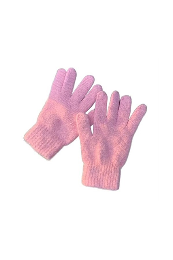 DDMINE Gants Femmes Hiver Mignon en Peluche Chaud Gants déquitation Femmes Gants Femmes Gants dhiver Color : Red, Size : 1