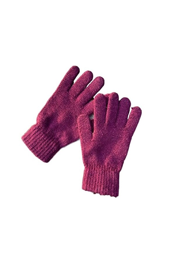 DDMINE Gants Femmes Hiver Mignon en Peluche Chaud Gants déquitation Femmes Gants Femmes Gants dhiver Color : Red, Size : 1