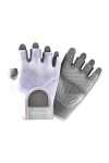 Gants de sport demi-doigts pour femme - Équipement dentraînement - Barre horizontale - Protège-poignet antidérapant - Gants 