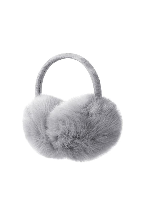 Justay Comf Cache-Oreilles Femme Homme Hiver Chauds Léger Cadeau Noël Fleece Ear Warmers Fourrure Peluche Extérieur Doux