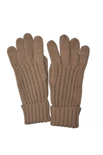 Femme Gants Gants Tricotés Chauds À Écran Tactile Unisexe Marron