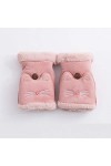 Gants sans Doigts pour Femmes,Mignon Chat Hiver Gants Thermiques pour Fille Gants sans Doigts Écran Tactile Mitaines Tricotée