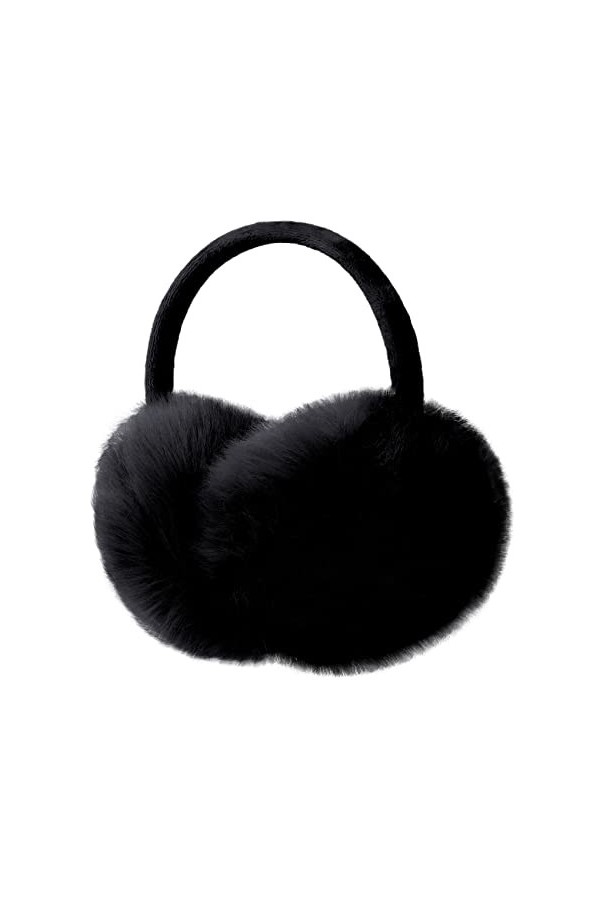 Justay Comf Cache-Oreilles Femme Homme Hiver Chauds Léger Cadeau Noël Fleece Ear Warmers Fourrure Peluche Extérieur Doux