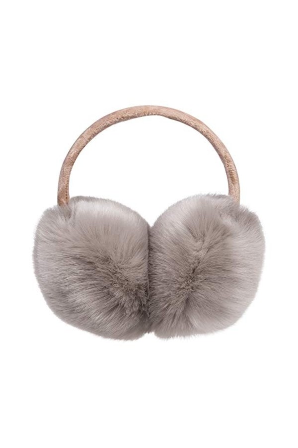 Justay Comf Cache-Oreilles Femme Homme Hiver Chauds Léger Cadeau Noël Fleece Ear Warmers Fourrure Peluche Extérieur Doux