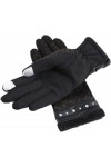 FLYIFE Unisexe Adulte Moufles Femmes Umbrella Gants Grades Simples Hiver Chaud Épais Gants Glamorous Texto Moufles/Brun/M