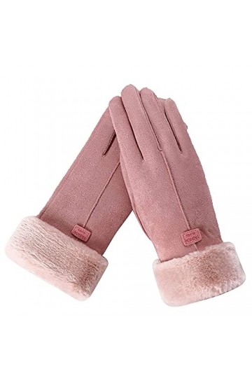 YJLGMM Nouvelle Mode Femmes Gants Automne Hiver Mignon mitat Chaud mitat Chaud Mitaines Femmes Gants de Sport en Plein air C