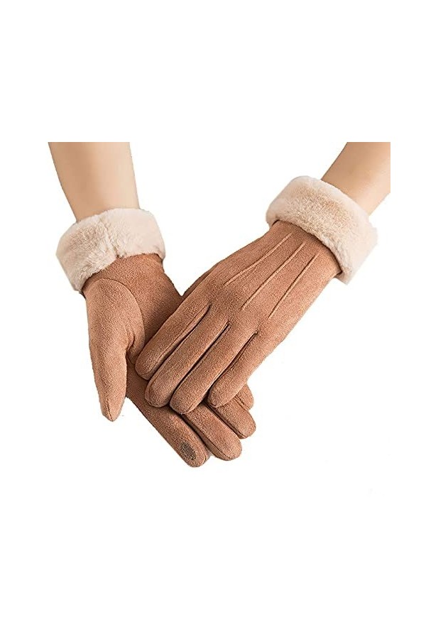 YJLGMM Nouvelle Mode Femmes Gants Automne Hiver Mignon mitat Chaud mitat Chaud Mitaines Femmes Gants de Sport en Plein air C