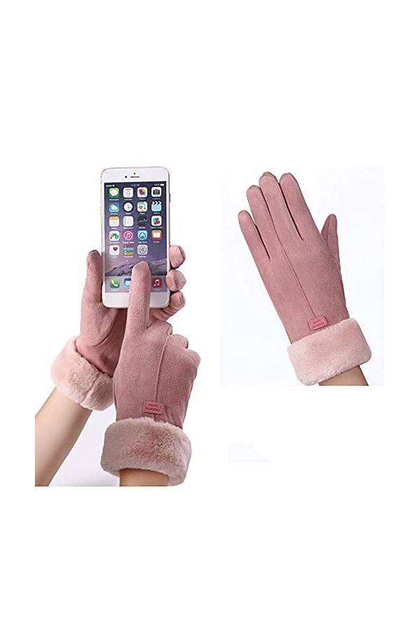 YJLGMM Nouvelle Mode Femmes Gants Automne Hiver Mignon mitat Chaud mitat Chaud Mitaines Femmes Gants de Sport en Plein air C