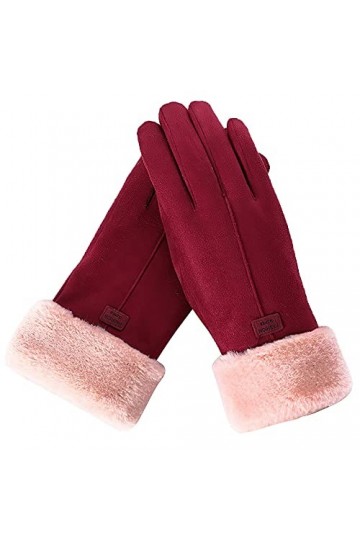 YJLGMM Nouvelle Mode Femmes Gants Automne Hiver Mignon mitat Chaud mitat Chaud Mitaines Femmes Gants de Sport en Plein air C