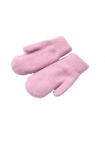JBIVWW Femmes dhiver épais Tricoté Double Couche Chaude Tricote des Mitaines Mignons Femme Gants avec Doigts Color : Light 