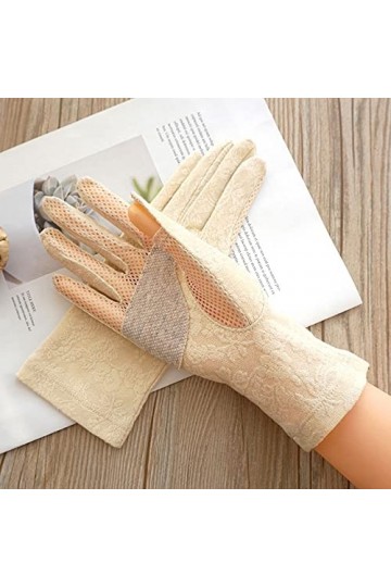 Yoaodpei 2021 Spring and Summer Nouveaux Produits Dames Coton Mince SUNSEUR Absorbant Absorbant Glove Respirant à moitié tour