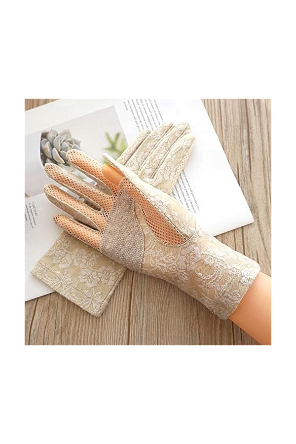 Yoaodpei 2021 Spring and Summer Nouveaux Produits Dames Coton Mince SUNSEUR Absorbant Absorbant Glove Respirant à moitié tour