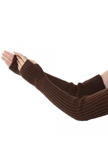 Gants dhiver 1 Paire de Gants de Mode Femmes Chaud Long Gothique Lolita Bricolage Gant à Tricoter Stretch alevins Mitaines S