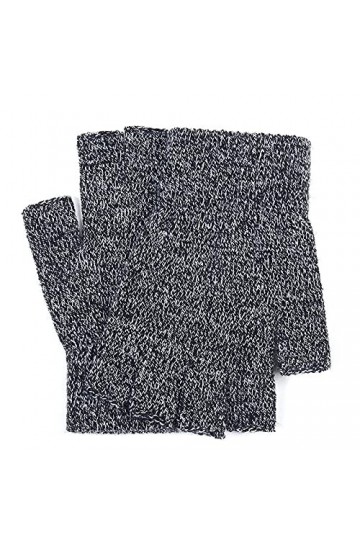 Gants sans Doigts en Tricot - Gants Unisexes Hiver Chauds Et Froids À Demi-Doigts - Mitaines À Écran Tactile en Laine Épaisse