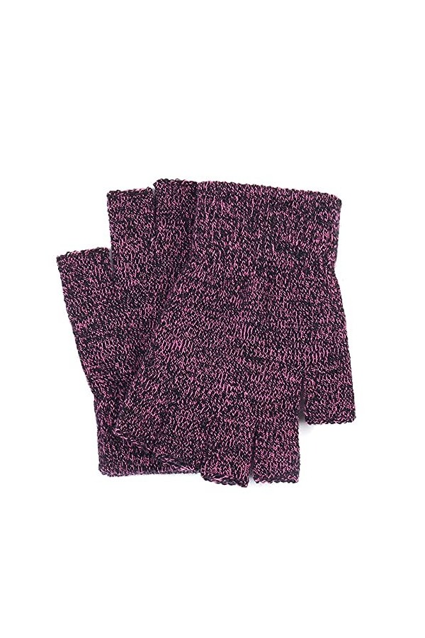 Gants sans Doigts en Tricot - Gants Unisexes Hiver Chauds Et Froids À Demi-Doigts - Mitaines À Écran Tactile en Laine Épaisse