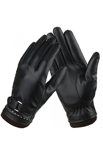 Femmes Hiver Gants En Cuir Elegance Chaud Gants Écran Tactile En Cuir Sports de Plein Air Nouvelles Gants avec Doublure En Ca
