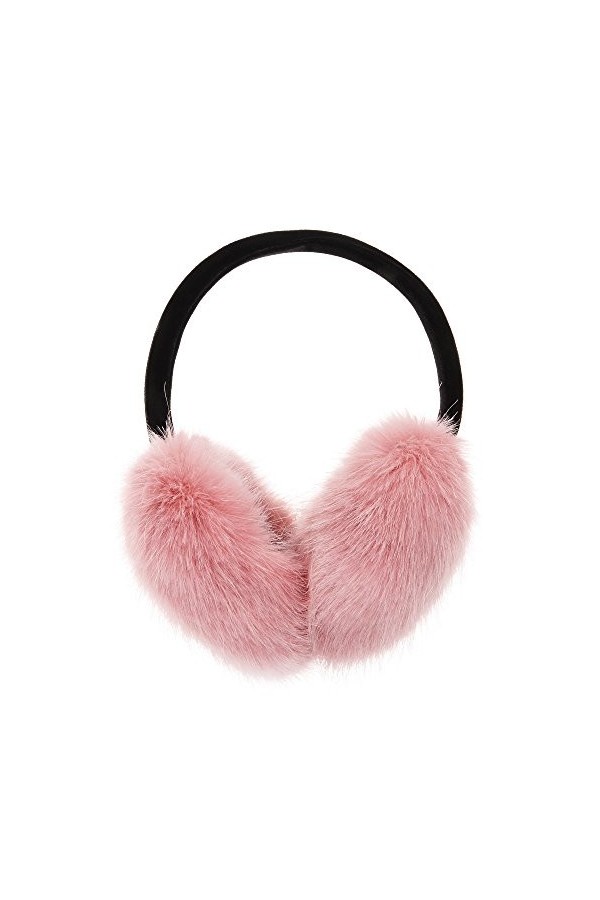 ZLYC Cache-oreilles réglables en fausse fourrure pour femmes et filles, Blanc Furry , taille unique