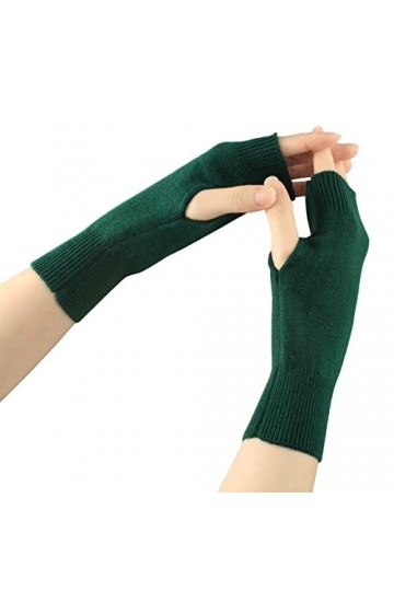 Larcele BZST-02 Gants pour femme en cachemire - Vert - taille unique