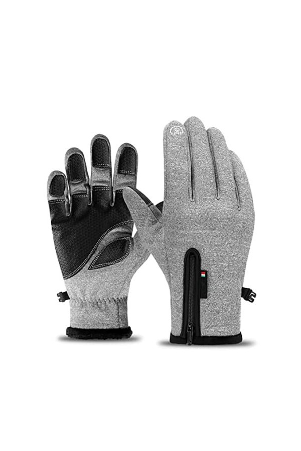 2022 Nouveauté Gants Hiver Femme, Moufles en Peluche Fille, Mitaine Thermique avec Poignets, Moufles de Ski Doublure Polaire 